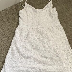 Abercrombie & Fitch White Textured Top